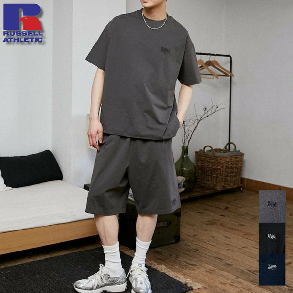 [BUNJANG] Freaks Store Russell Athletic Special Order UV Cut Short Sleeve Setup / 프릭스스토어 러셀 애슬레틱 별주 UV 차단 반팔 셋업