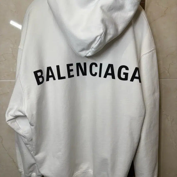 [BUNJANG] Balenciaga Back Logo Hoodie XS / 최상급) 발렌시아가 백로고 후드티 XS