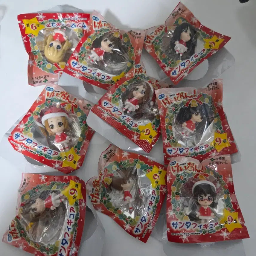 [BUNJANG] K-ON! Santa Christmas Figure Set (9 Types) / 케이온 산타 크리스마스피규어 9종 일괄 컴플리트 개별판매 X