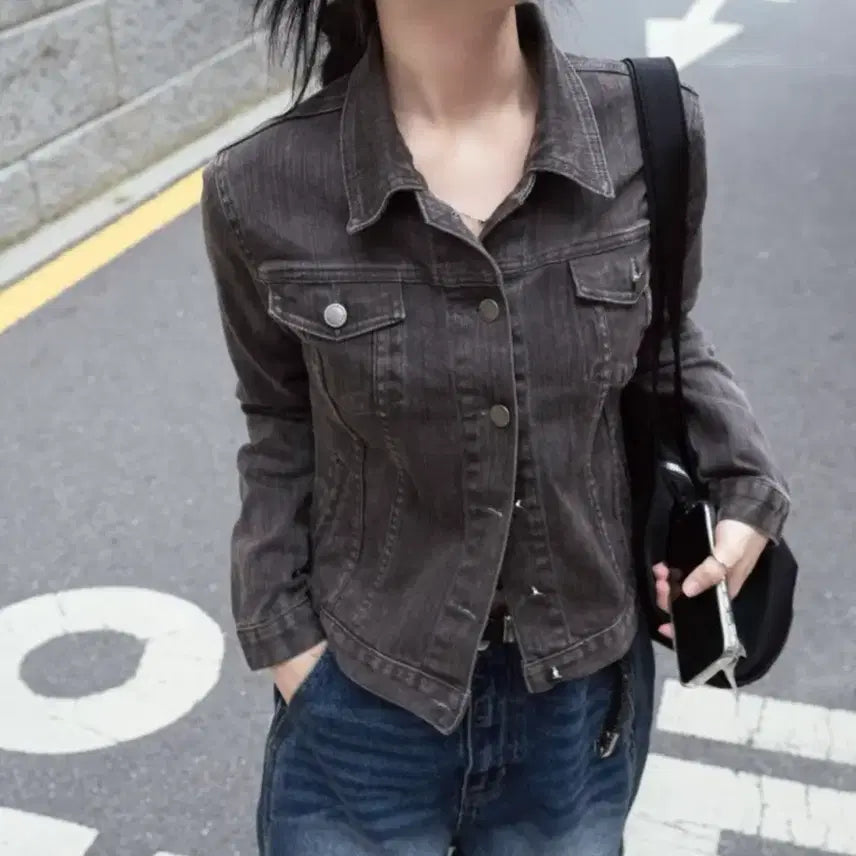 [BUNJANG] Natsunats Minimal Pigment Washed Trucker Jacket / 나츠나츠 미니멀 피그먼트 워시드 트러커 자켓