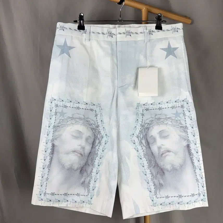 [BUNJANG] Givenchy Flame Jesus Pants (Size 48) / 48size) 백화점판 새상품 GIVENCHY 지방시 플레임 지져스 팬츠