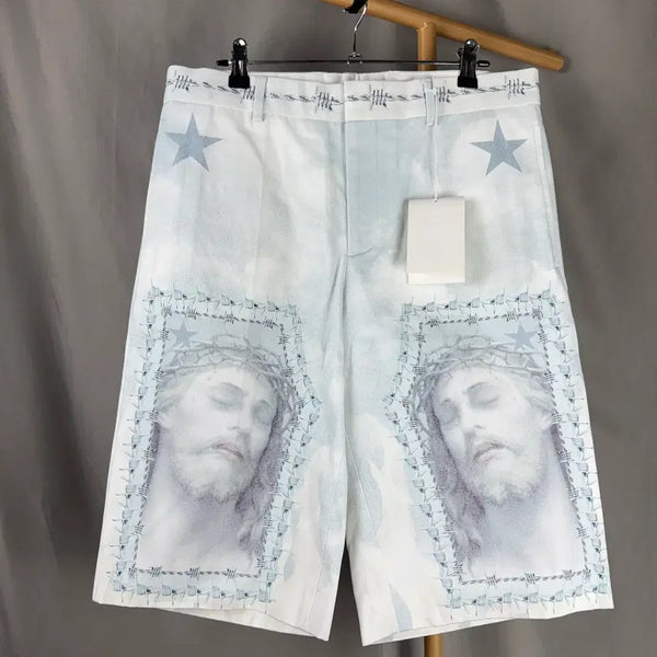 [BUNJANG] Givenchy Flame Jesus Pants (Size 48) / 48size) 백화점판 새상품 GIVENCHY 지방시 플레임 지져스 팬츠