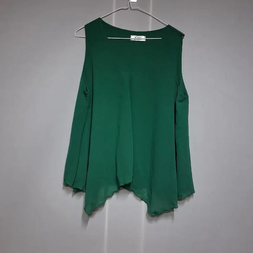 [BUNJANG] Mint Green Sleeveless Blouse (L) / 민트 그린 민소매 블라우스(L)