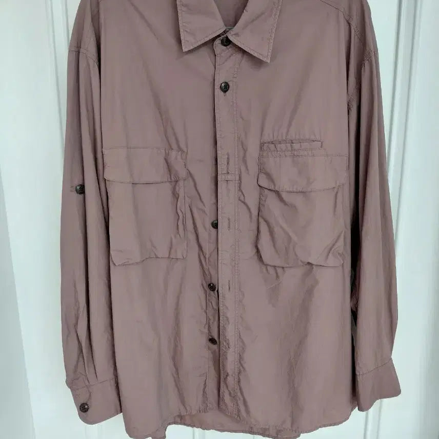 [BUNJANG] Uniqlo U Utility Shirt Brown L / 유니클로u 유틸리티 셔츠 브라운 L