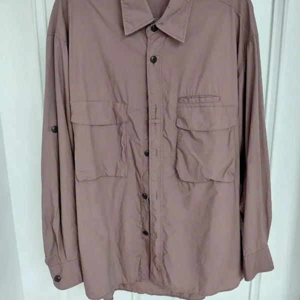[BUNJANG] Uniqlo U Utility Shirt Brown L / 유니클로u 유틸리티 셔츠 브라운 L