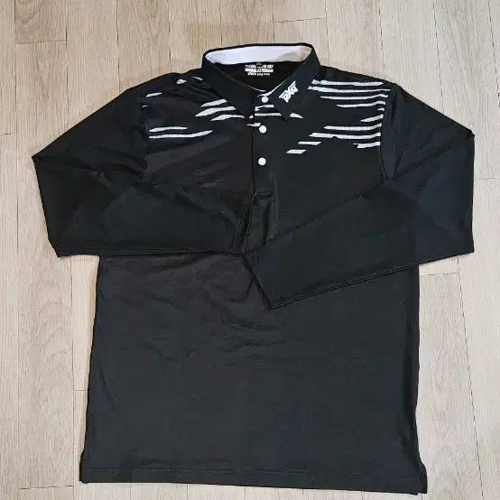 [BUNJANG] PXG Golf Wear Short Sleeve Polo T-Shirt Black Size 105 / PXG 골프웨어 반팔 카라티 블랙 105 가슴단면 55