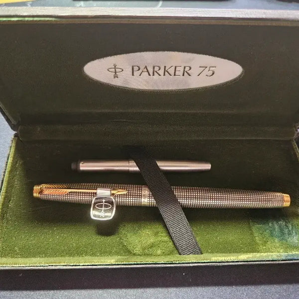 [BUNJANG] Parker 75 Sterling Silver Fountain Pen USA 14k EF Nib / 파카 75 스털링 실버 만년필 USA 14k EF닙
