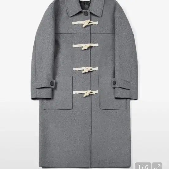 [BUNJANG] KIMUIR Duffle Wool Coat Grey XL / KIMUIR 키뮤어 더플 울코트 그레이 XL 정가 23만원