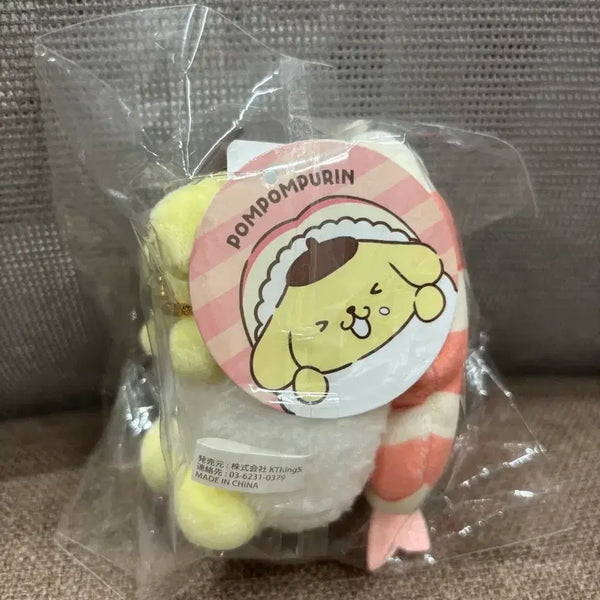 [BUNJANG] Sanrio Pompompurin Sushi Plush Keychain / 새상품)산리오 폼폼푸린 무뉴구루미 팝업 초밥키링