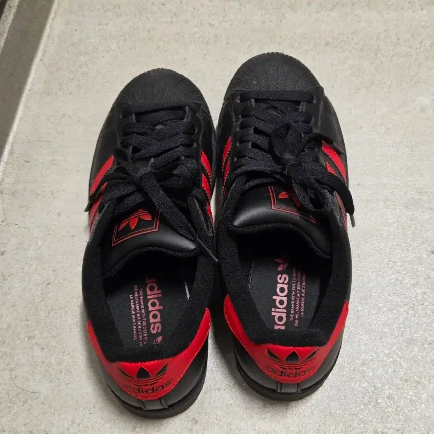 [BUNJANG] Adidas Superstar II Black Red / 아디다스 슈퍼스타II 검빨 블랙레드