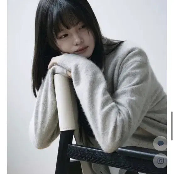 [BUNJANG] Yunsul Shop Raccoon Cardigan Pale Grey / 윤슬샵 라쿤 가디건 페일 그레이
