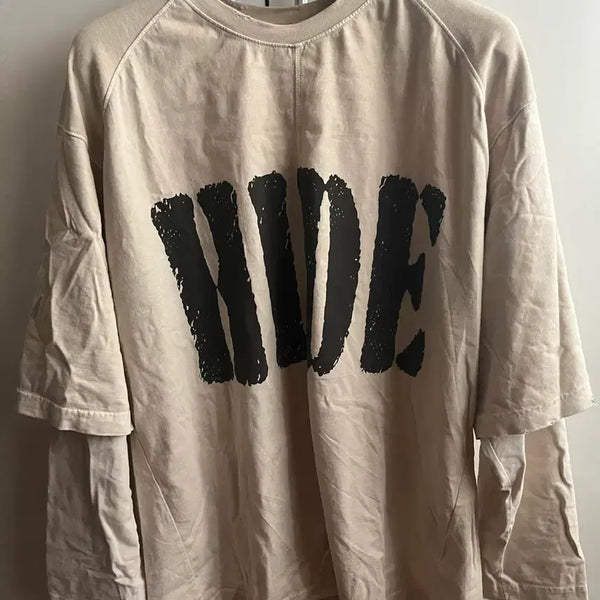 [BUNJANG] ETCE Layered Long Sleeve Shirt / ETCE 레이어드 롱슬리브