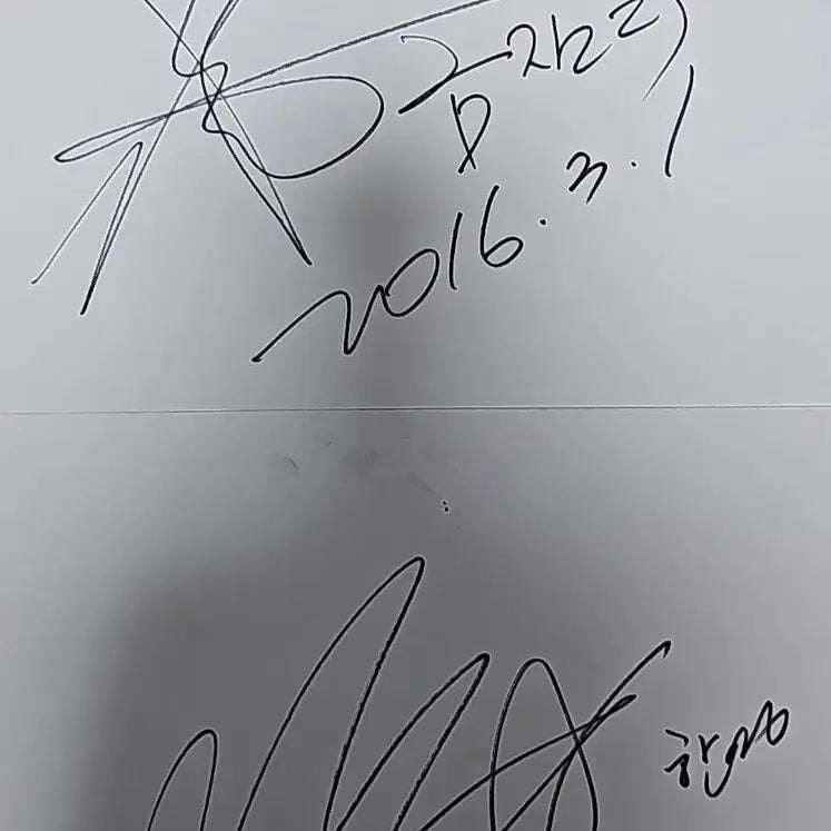 [BUNJANG] Geumjandi & Hanyoung Autographed Paper / 금잔디 한영 친필 종이 싸인
