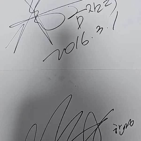 [BUNJANG] Geumjandi & Hanyoung Autographed Paper / 금잔디 한영 친필 종이 싸인