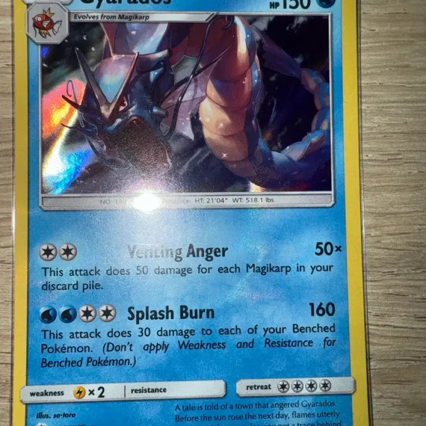 [BUNJANG] Pokémon TCG Gyarados North American 9-Year-Old Card / 포켓몬스터 카드 갸라도스 북미 9년전카드