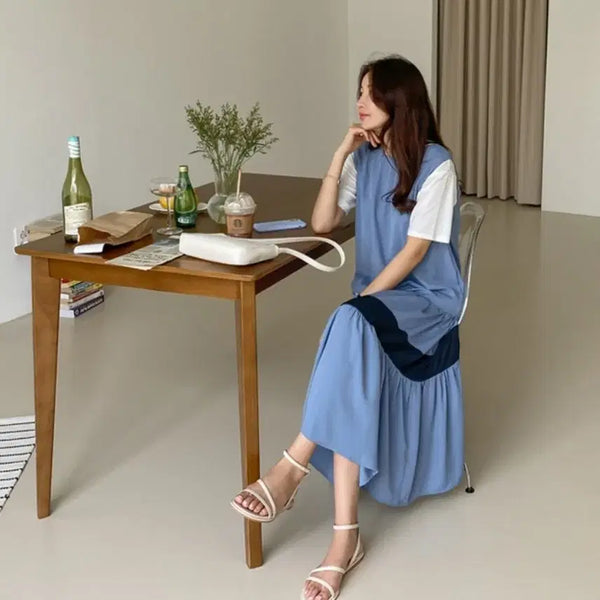 [BUNJANG] Blue Summer Long Dress / 블루여름 원피스7788