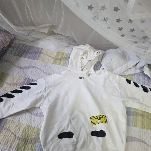 [BUNJANG] Off-White Spray Hoodie S / 오프화이트 스프레이 후드 s 100~105