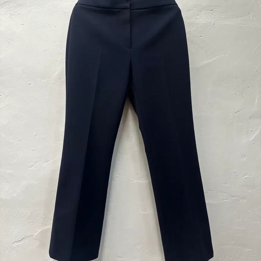 [BUNJANG] Sandro Women's Navy Rayon Blend Bootcut Slacks Size 55 / 산드로 여 슬랙스 네이비/뒷허리밴딩/인견혼방/부츠컷 55