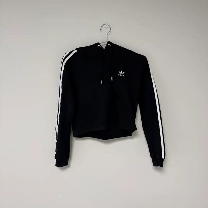 [BUNJANG] Adidas Black Chrome Hoodie T-Shirt / [95] 아디다스 블랙 크롬 후드 티셔츠