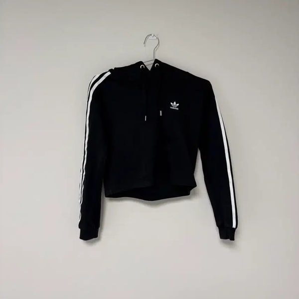[BUNJANG] Adidas Black Chrome Hoodie T-Shirt / [95] 아디다스 블랙 크롬 후드 티셔츠