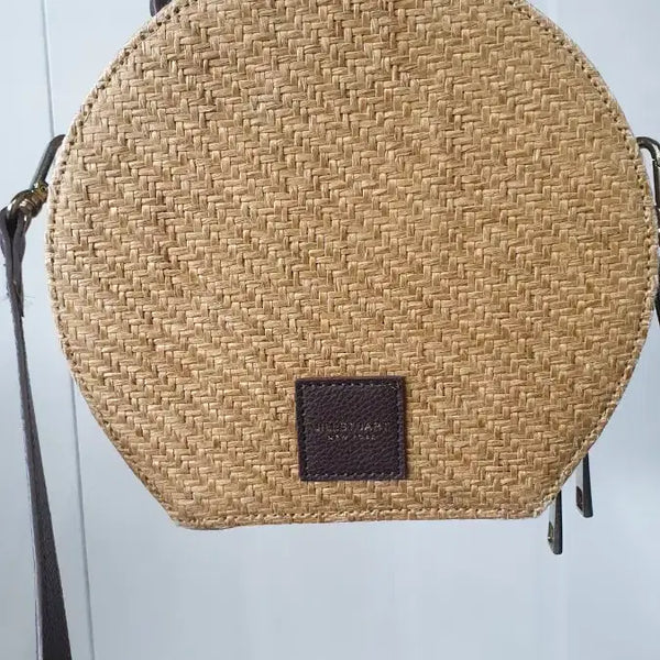 [BUNJANG] JILLSTUART Women's Rattan Tambourine Crossbody Bag / 여성 질스튜어트 라탄 탬버린 크로스백