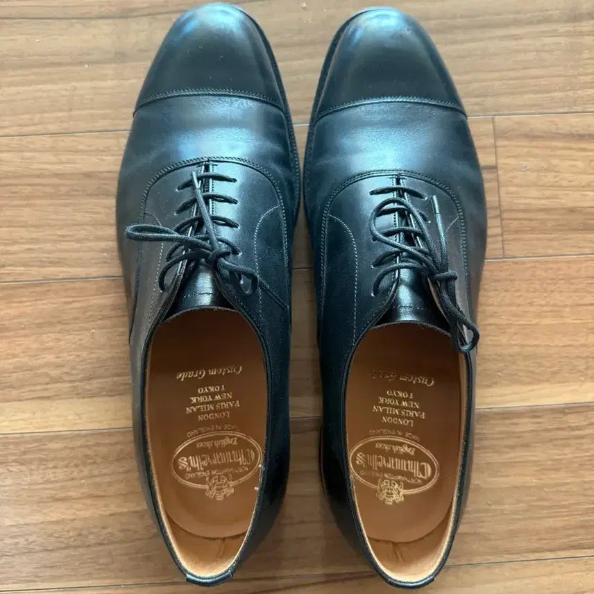 [BUNJANG] Church's Consul Black Superior Calf Vibram Sole Shoes / 처치스콘술 블랙 7.5G 슈페리어카프 비브람보강
