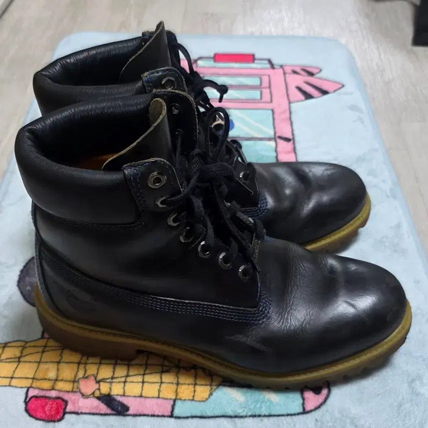 [BUNJANG] Timberland 6-Inch Navy Leather Boots / [280~285]팀버랜드 6인치 네이비 가죽부츠