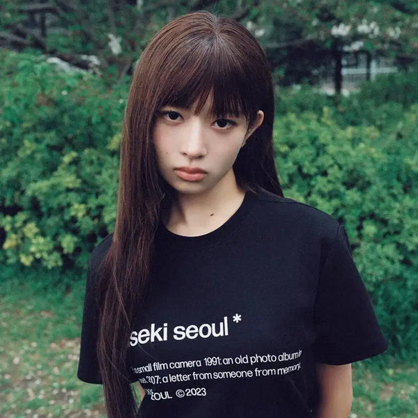 [BUNJANG] MiseKi Seoul Short Sleeve T-shirt Black / 미세키서울 숏 슬리브 티셔츠 블랙