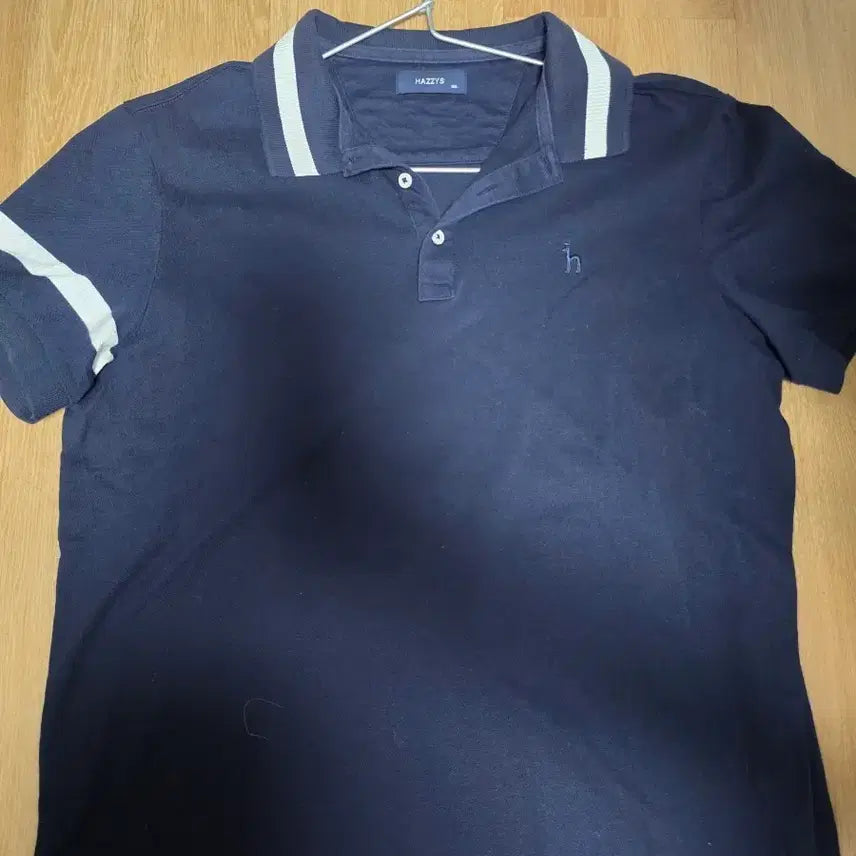 [BUNJANG] Hazzys Men's Short Sleeve Polo Shirt Navy / 헤지스 남성 반팔 카라티 네이비