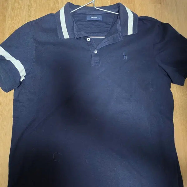 [BUNJANG] Hazzys Men's Short Sleeve Polo Shirt Navy / 헤지스 남성 반팔 카라티 네이비
