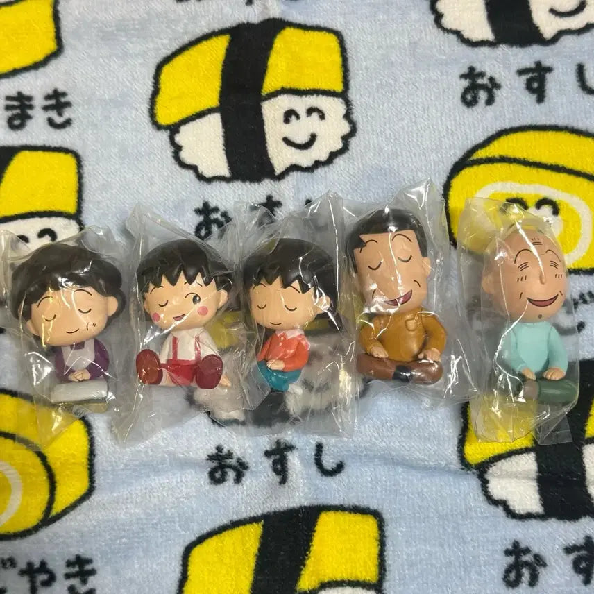 [BUNJANG] Chibi Maruko-chan Gacha Figure 5-Piece Set / 마루코는 아홉살 가챠 피규어 5종 세트
