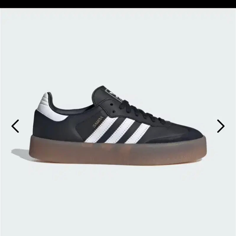 [BUNJANG] Adidas Samba Platform Sneakers Black White 240 / 아디다스 삼바 플랫폼 블랙 화이트 240