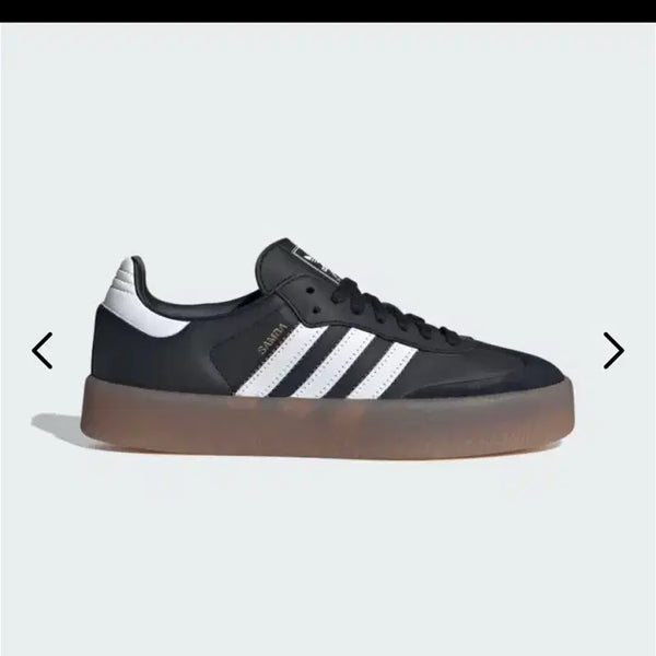 [BUNJANG] Adidas Samba Platform Sneakers Black White 240 / 아디다스 삼바 플랫폼 블랙 화이트 240