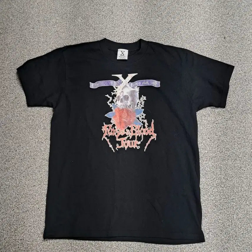 [BUNJANG] X Japan Rose & Blood Tour T-Shirt / X Japan의 'Rose & Blood Tour'
