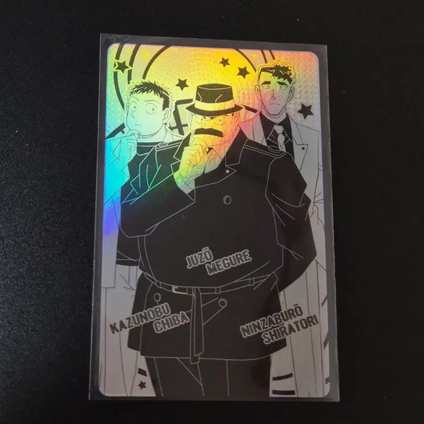 [BUNJANG] Detective Conan Hologram Card Set - Megure, Chiba, Shiratori / 명탐정 코난 홀로그램 카드 메구레 쥬조,치바 카즈노부,시라토리 닌자부로