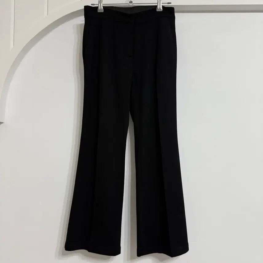 [BUNJANG] Black Wide Fit Slacks (Summer) / 블랙 와이드핏 슬랙스 (여름용)