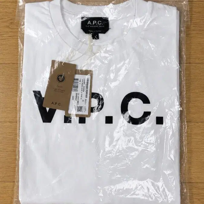 [BUNJANG] A.P.C. Logo Short Sleeve T-Shirt (White, L, New) / 정품 A.P.C. 로고 반팔 티셔츠 (새상품)