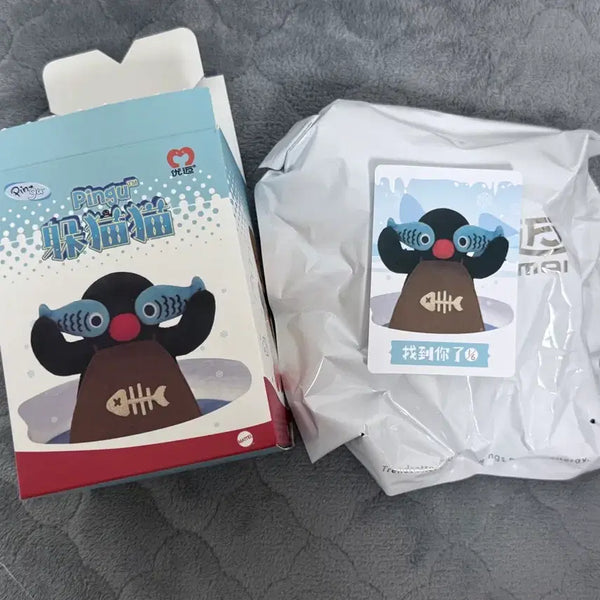 [BUNJANG] Pingu Hide-and-Seek Random Keyring (Fish) / 핑구 숨바꼭즐 랜덤 키링 생선 핑구 미개봉 (비닐 미개봉-상품확인용)