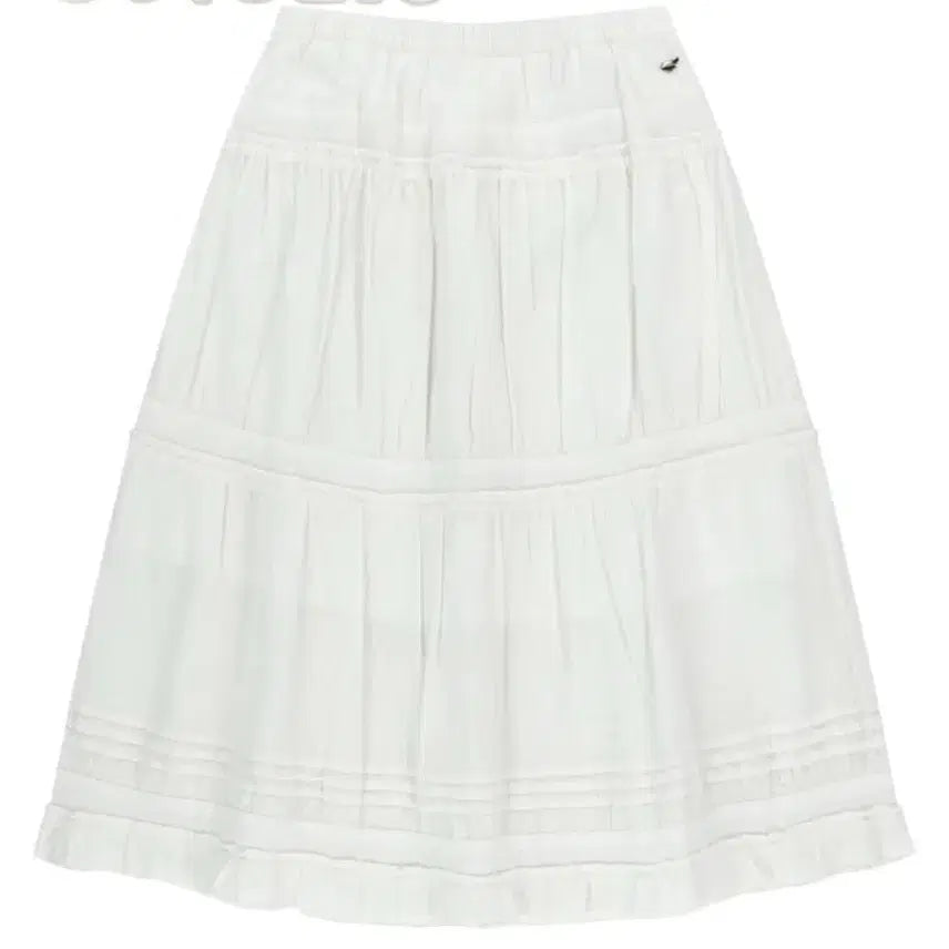 [BUNJANG] Koiseo Shirring Midi Skirt White / 코이세이오 셔링 미디 스커트 화이트 2