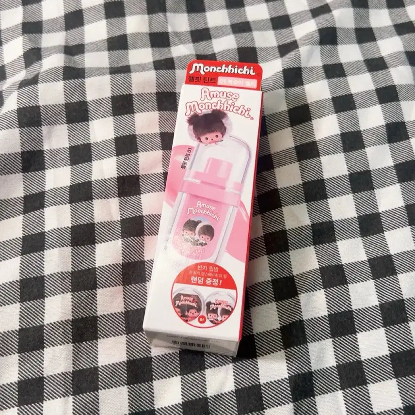 [BUNJANG] Amuse Monchhichi Lip Balm + Tint Gift Set 01 Peach Jelly (Sealed) / [미개봉] 어뮤즈 몬치치 립밤+틴트 기획세트 01복숭아젤리