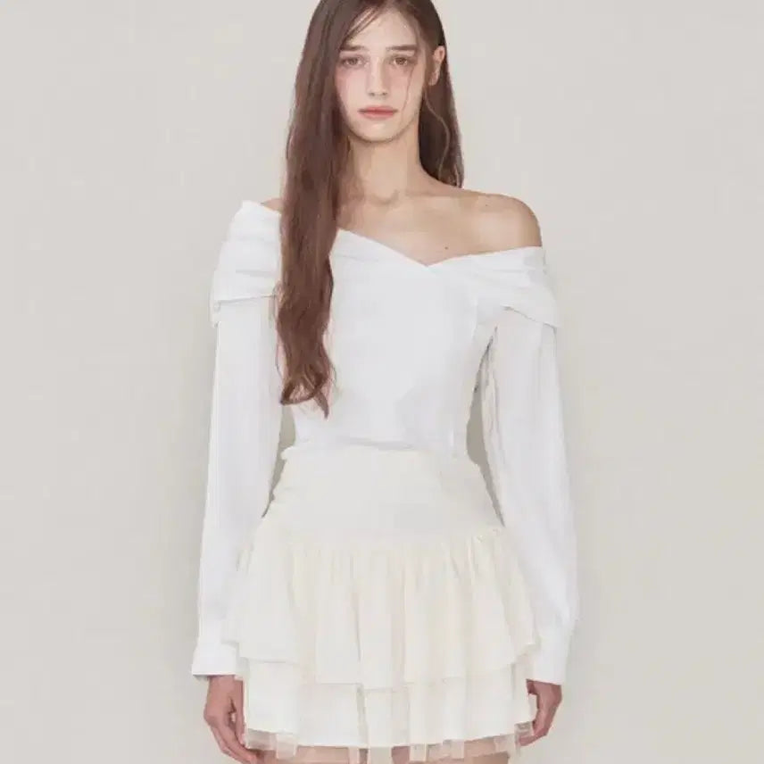 [BUNJANG] Not Your Roses Sia Blouse White / 낫유어로즈 시아 블라우스 white s