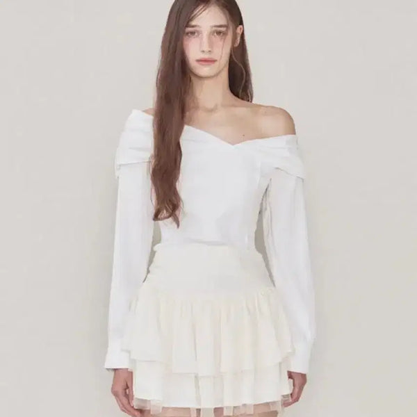 [BUNJANG] Not Your Roses Sia Blouse White / 낫유어로즈 시아 블라우스 white s
