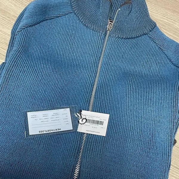 [BUNJANG] Heritage Floss Knit Zip-Up / 헤리티지플로스 니트집업