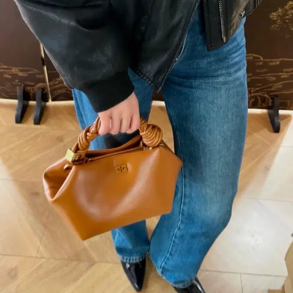 [BUNJANG] GANNI Small Buck Bag Camel / 가니 스몰 부 백 카멜