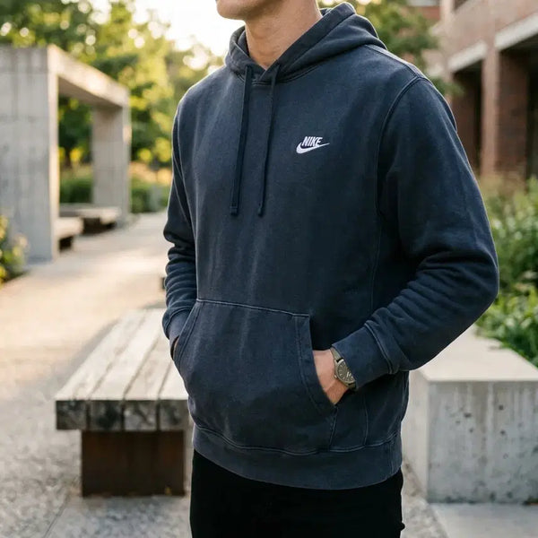[BUNJANG] Nike Sportswear Logo Hoodie Black (2XL) / 나이키 스포츠웨어 로고 후드티 블랙 (2XL)