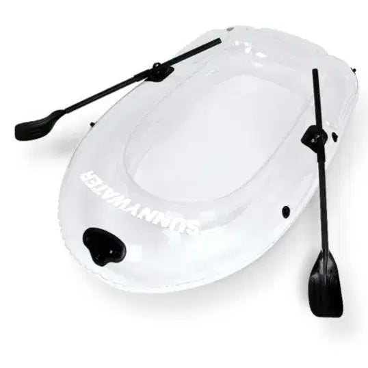 [BUNJANG] Sunny Water 2-Person Transparent Boat with 2 Paddles / 투명한 디자인이 매력적인 써니워터 투명 보트 2인용이에요
