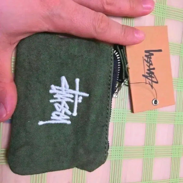 [BUNJANG] Stussy Coin Pouch Green / 스투시 동전  파우치 그린