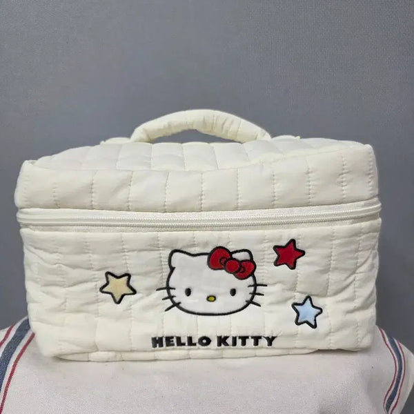 [BUNJANG] Sanrio Hello Kitty Quilting Pouch White / 새상품)산리오 헬로키티 퀼팅 파우치 화이트