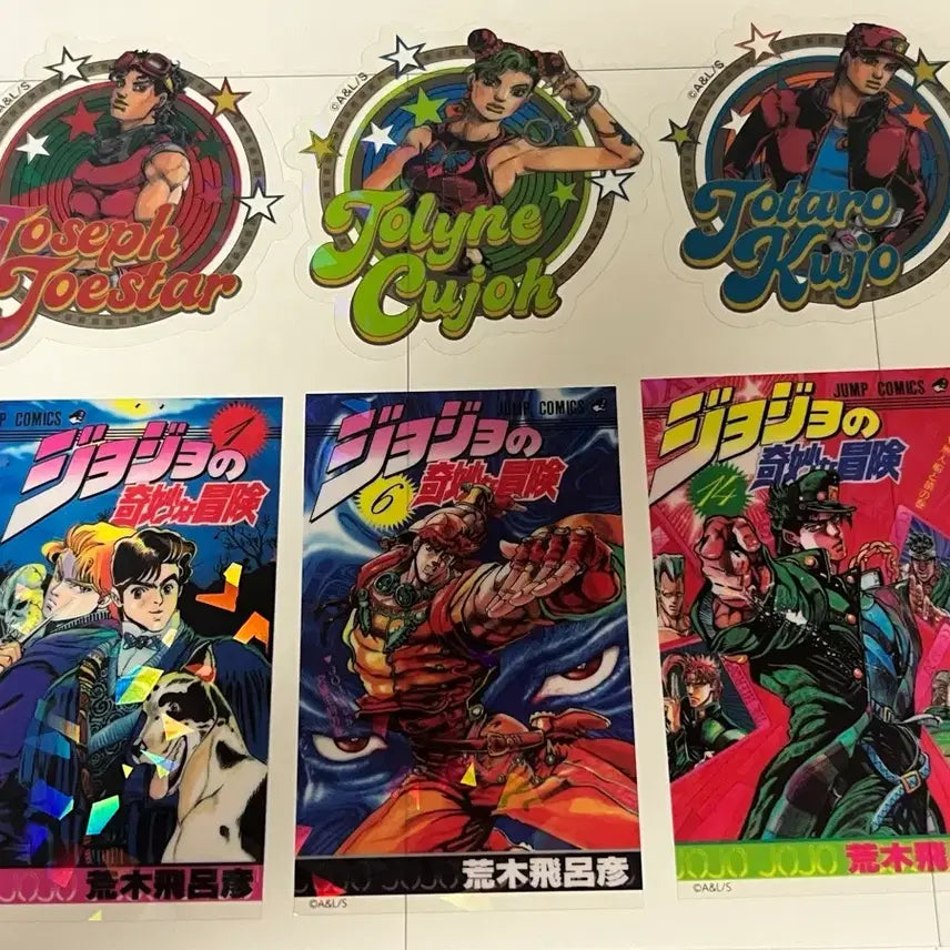 [BUNJANG] JoJo's Bizarre Adventure Sticker Collection Parts 1, 2, 3, 6 / 죠죠월드 스티커 컬렉션 1,2,3부,6부(죠나단,죠셉,죠타로,죠린)