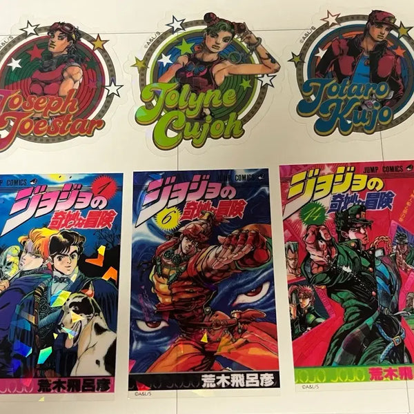 [BUNJANG] JoJo's Bizarre Adventure Sticker Collection Parts 1, 2, 3, 6 / 죠죠월드 스티커 컬렉션 1,2,3부,6부(죠나단,죠셉,죠타로,죠린)
